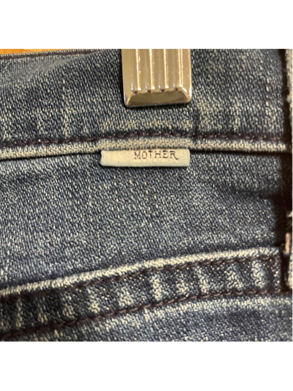 Women's Mother The Tomcat Straight Leg Jeans in Blue, Size 30 - Picture 5 of 7